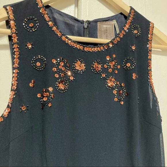ModCloth Moonrise Blingdom Navy Sequin Dress, S - Picture 5 of 10